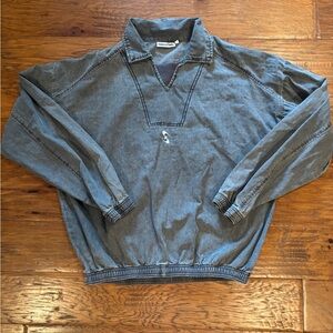 Sisters and seekers Denim Blue Pullover Jacket